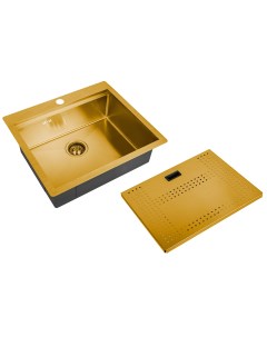 Мойка для кухни Master ZM N 5952 bronze с накладкой Zorg