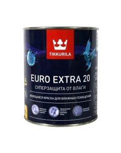 Краска EURO 20 латексная акриловая полуматовая 0 9 л Tikkurila