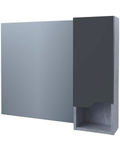 Зеркало со шкафом Абигель 100 SP 00001063 Серое Цемент Stella polar