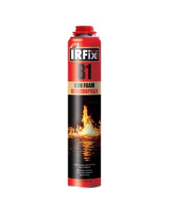 Огнеупорная противопожарная огнестойкая монтажная пена профессиональная В1 10005 Irfix