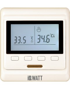 Терморегулятор для теплых полов IQ Watt Thermostat P кремовый Iqwatt