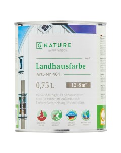 461 Landhausfarbe Краска для деревянных фасадов на основе масел и смол с УФ фильт Gnature