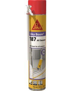 Пена монтажная бытовая с трубочкой всесезонная Boom 187 All Seasons 750мл Sika