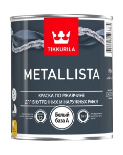 Краска Metallista база A 0 9 л Tikkurila