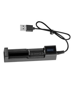 Зарядное устройство для аккумуляторов Li ion на 1 слот с USB разъемом Run energy