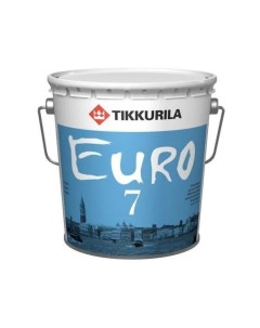 Краска EURO 7 латексная матовая белая 2 7 л Tikkurila