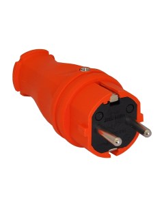 Вилка силовая каучук прямая оранжевый 16A 240В IP44 3101 301 2300 Tp electric
