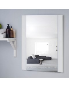 Зеркало настенное 67х52см с декоративными вставками цвет вставки белый Economtk
