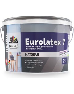 Краска Retail ВД EUROLATEX 7 2 5 л Н0000003407 Dufa