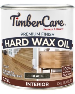 Масло для дерева с твердым воском Hard Wax Color Oil Черный Black 0 75 л Timbercare