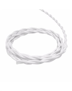 Электрический кабель провод витой в ретро стиле Белый 2 2 5 20м Винтаж