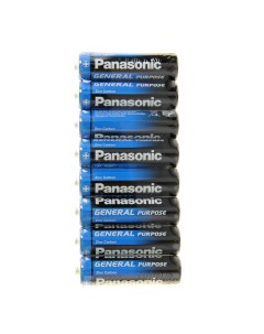 Батарейка солевая General Purpose AA R6 8S 1 5В спайка 8 шт Panasonic