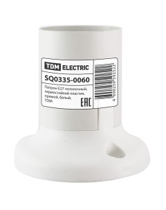 Патрон для лампы Е27 потолочный прямой SQ0335 0060 комплект из 5 шт Tdm еlectric