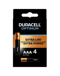 Батарейки Optimum щелочные AAA 4 шт Duracell