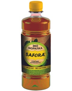 Морилка водная для дерева цвет сосна натуральная 500мл Safora