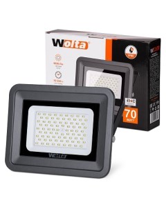 Прожектор LED SMD 70W 5500K IP65 черный Wolta