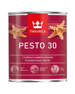 Эмаль Pesto 30 стойкая универсальная полуматовая база А 0 9 л Tikkurila