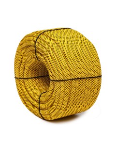 Шнур плетеный ЭКСТРИМ 12 0 мм черно желтый 1400 кг 50 м Петроканат