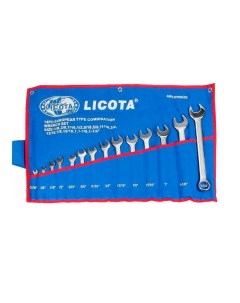 Набор ключей комбинированных дюймовых 14 предметов 5 16 1 1 4 Licota