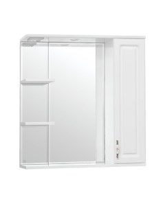 Зеркальный шкаф Олеандр 2 75 С Люкс белый Style line