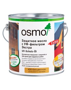 Защитное масло с УФ фильтром UV Schutz Ol для наружных работ без биоцидов 0 125 л 4 Osmo