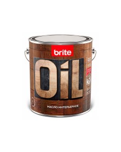 BRITE FLEXX масло интерьерное натуральное с твердым воском бесцветное 2 5л Nobrand