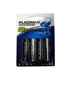 Батарейки Pleomax Plus R6 AA X4 4шт Nobrand