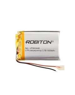 Аккумуляторная батарея LP963448 3 7В 1500мАч PK1 Robiton