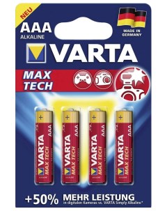 Батарейка Max Tech AAA 4 шт Varta