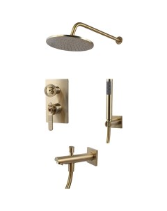 Душевой гарнитур для ванны с душем 1760 S Loft 6630CG золотистый 6630CG Bronze de luxe