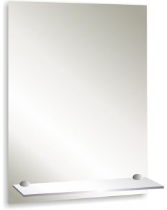 Зеркало для ванной 39х59 прямоугольное с полкой Silver mirrors