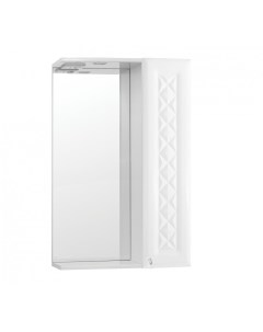 Зеркальный шкаф Канна 50 С Люкс белый Style line