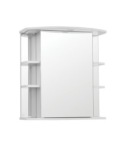 Зеркало шкаф Эко Стандарт Лира 70 С белый Style line