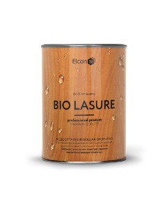 Водоотталкивающая пропитка для дерева Bio Lasure бесцветная 0 9л 1 12 Elcon