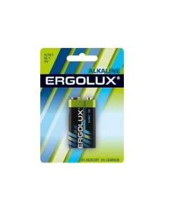 Батарейка Alkaline BL 1 Крона 6LR61 Ergolux