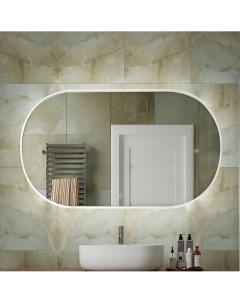 Зеркало Bari 110 с подсветкой белое AM Bar 700 1100 DS F White Art&max