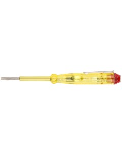 Отвертка индикаторная желтая ручка 100 500 В 140 мм 56501 Курс