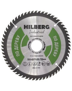 Диск пильный Industrial Дерево 190x30 20x60Т HW193 Hilberg