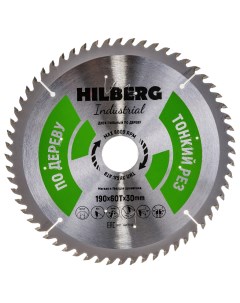 Диск пильный Industrial Дерево тонкий рез 190 30 60Т HWT192 Hilberg