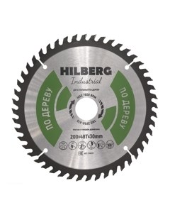 Диск пильный Диамант Industrial Дерево 200 48Т 30 mm HW201 Hilberg