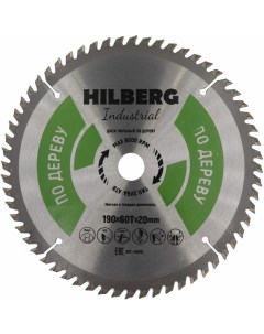 Диск пильный Industrial Дерево 190x20 мм 60Т HW197 Hilberg