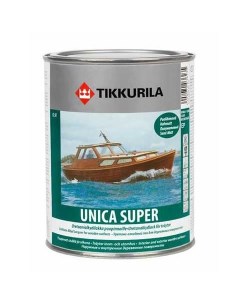 Лак Unica Super уретано алкидный полуматовый бесцветный 0 9 л Tikkurila