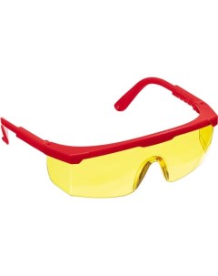 Защитные очки открытого типа Спектр 5 желтые регулируемые по длине дужки 110329 Зубр