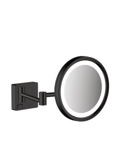 Зеркало для бритья AddStoris матовый черный 41790670 Hansgrohe
