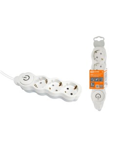 Удлинитель бытовой Люкс УЛ03В 3м ПВС 3х1мм2 16А 250В SQ1303 0131 Tdm еlectric