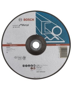 Диск отрезной абразивный Metal 230x1 9мм вогнутый 2608603404 Bosch