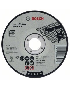 Диск отрезной абразивный 125х2 5х22 Best for Inox 2608603505 Bosch