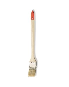 81676502 кисть радиаторная угловая светлая щетина деревянная ручка 65мм Color expert