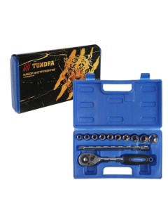 Набор инструментов в кейсе подарочная упаковка Тигр CrV 1 2 12 предметов Tundra
