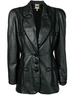 Fendi pre owned приталенная куртка с вышивкой 1980 х годов Fendi pre-owned